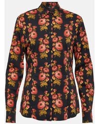 Etro - Floral Cotton-Blend Shirt - Lyst