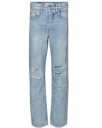 GRLFRND Mid-Rise Jeans Distressed Isabeli - Blau