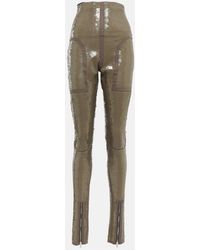 Rick Owens - Dirt Waist Sequin Embellished leggings - Lyst