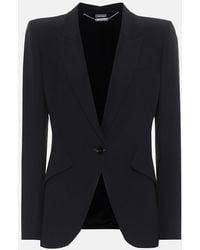 McQueen - Crepe Blazer - Lyst