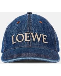 Loewe - Paula's Ibiza Logo Denim Baseball Cap - Lyst