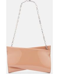 Christian Louboutin - Loubitwist Small Patent Leather Clutch - Lyst