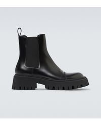 balenciaga leather boots