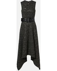 Safiyaa - Okimi Sequined Tweed Midi Dress - Lyst