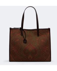 Etro - Arnica Large Coated Canvas Tote Bag - Lyst