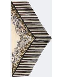 Etro - Fringed Printed Silk Twill Scarf - Lyst