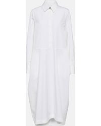 Jil Sander - Cotton Poplin Shirt Dress - Lyst