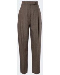 Rohe - Wool-Blend Tapered Pants - Lyst