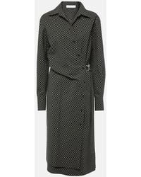 Proenza Schouler - Label Lane Checked Cotton Wrap Dress - Lyst