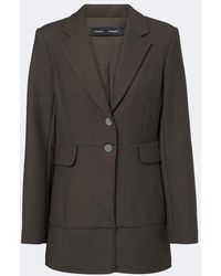 Proenza Schouler - Maera Ruffled Wool-Blend Blazer - Lyst