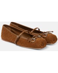 Gucci - Ballerina Round Toe Horsebit Ballerina - Lyst