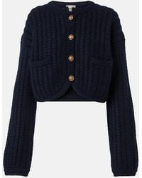 KHAITE - Cardigan Balser En Cachemire Et Mohair - Lyst