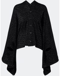 Junya Watanabe - Draped Wool And Cotton-Blend Cardigan - Lyst