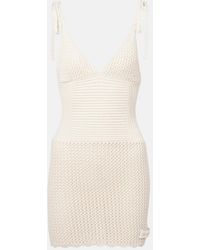 The Attico - Knitted Cotton Minidress - Lyst