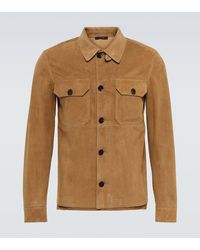 Tom Ford - Giacca a camicia in suede - Lyst