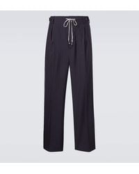 Maison Margiela - Pinstripe Wool Straight Pants - Lyst