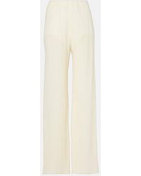 ‎Taller Marmo - Pantalon Droit Zoagli En Coton Et Soie - Lyst