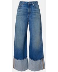 Givenchy - Mid-Rise Wide-Leg Jeans - Lyst