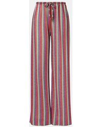 Oséree - Lumiere Striped Wide-Leg Pants - Lyst
