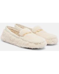 Tod's - Gommino Suede-Trimmed Driving Shoes - Lyst