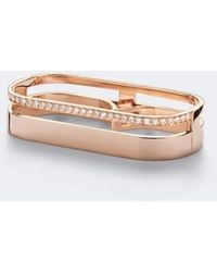 Repossi - Berbere 18Kt Rose Double Ring With Diamonds - Lyst