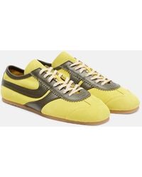Dries Van Noten - Leather-Trimmed Suede Sneakers - Lyst