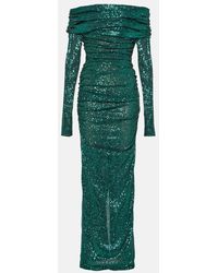 Dolce & Gabbana - Off-shoulder Sequined Gown - Lyst