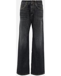 Brunello Cucinelli - Embellished Wide-Leg Jeans - Lyst