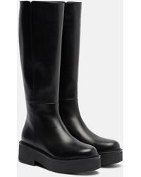 Gianvito Rossi - Hiro Leather Mid-Calf Boots - Lyst
