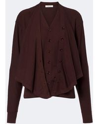 Lemaire - Wool-Blend Cardigan - Lyst