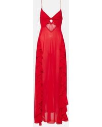 Bananhot - Isabel Ruffled Cutout Maxi Dress - Lyst