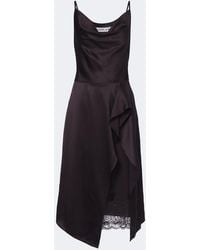 Acne Studios - Lace-Trimmed Satin Slip Dress - Lyst