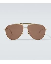 Gucci - Bamboo Aviator Sunglasses - Lyst