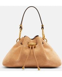Jimmy Choo - Cinch Small Suede Tote Bag - Lyst