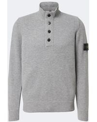 Stone Island - Compass Badge Wool-Blend Sweater - Lyst