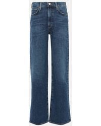 Agolde - Harper Mid-Rise Straight Jeans - Lyst