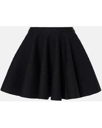 Alaïa - Minirock Aus Einem Wollgemisch - Lyst