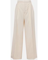 Wardrobe NYC - High-Rise Wool Wide-Leg Pants - Lyst