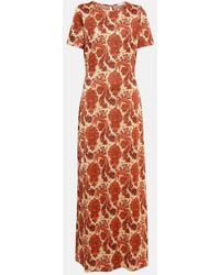 Rabanne - Printed Maxi Dress - Lyst