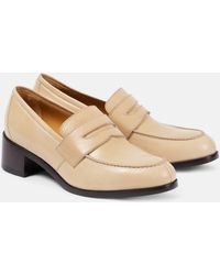 The Row - Vera Leather Loafer Pumps - Lyst