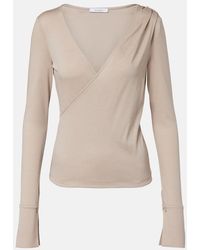 Max Mara - Adagio Virgin Wool Wrap Top - Lyst