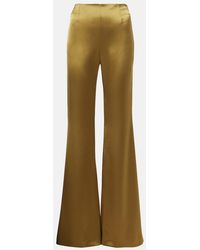 Galvan London - Atruvia Satin Wide-Leg Pants - Lyst