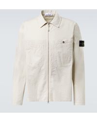 Stone Island - Sobrecamisa En Mezcla De Algodon - Lyst