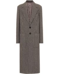 JOSEPH Marko Houndstooth Coat - Brown