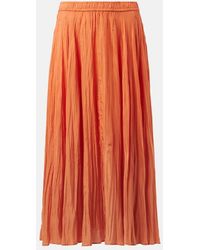 JOSEPH - Sully Silk Midi Skirt - Lyst