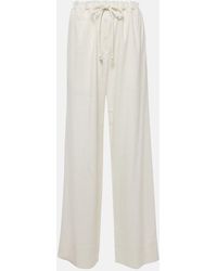 Proenza Schouler - Linen-Blend Wide-Leg Pants - Lyst