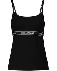 Dolce & Gabbana Caraco en coton mélangé - Noir
