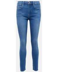 FRAME - Le High Skinny Raw After Jeans - Lyst