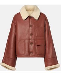 Victoria Beckham - Veste En Shearling - Lyst