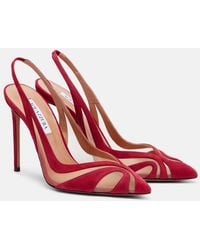 Aquazzura - Lune Sling 105 Slingback Pumps - Lyst